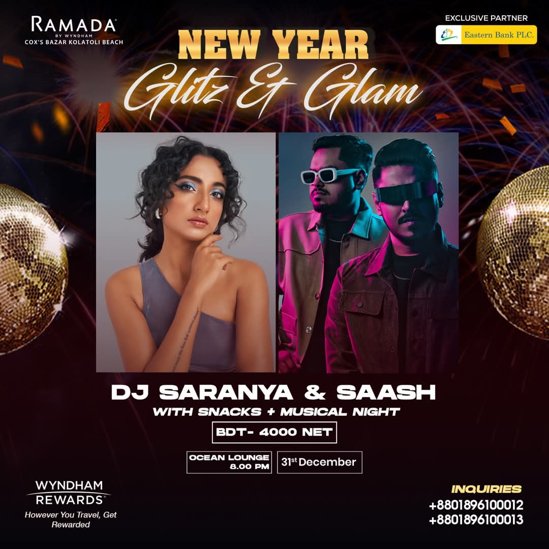 New Year’s Eve Party at Ramada by Wyndham Cox’s Bazar